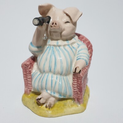 Royal Albert Beatrix Potter Little Pig Robinson Spionage Figur 1989 BP6a