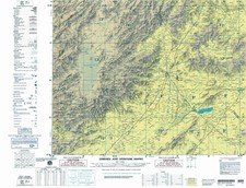 Military Topographic Map Ghazni Afghanistan Joint Operations Graphic