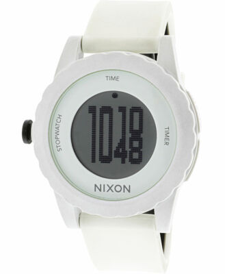 Nixon Genie White Silicone Strap Digital A326100 Unisex Mens