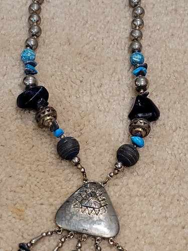 BEAUTIFUL CAROL DAUPLAISE SIGNED 1970'S NECKLACE - Picture 3 of 10