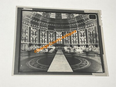 ORIGINAL Vintage West Baden Springs Hotel Atrium Photo Negative - Indiana