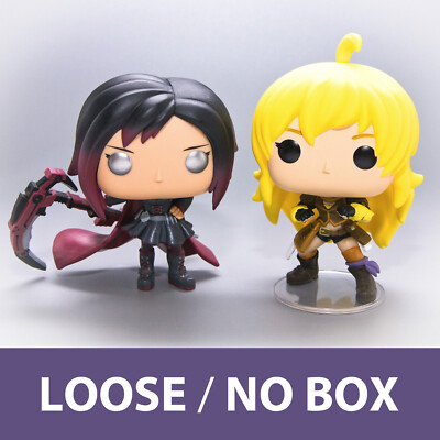2019 Funko Pop! RWBY Anime RUBY ROSE #586 -&- YANG XIAO LONG #589 Loose Figures