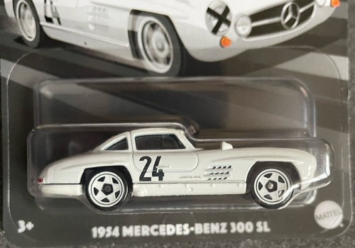 Hot Wheels 1954 Mercedes Benz 300 SL 1/6 vintage 1:64 modellino auto giocattolo bambini - Foto 9 di 14