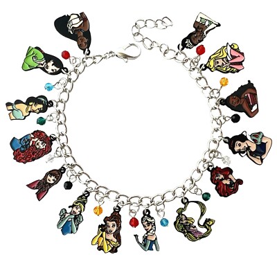 Disney Princess  Colored Charm Bracelet