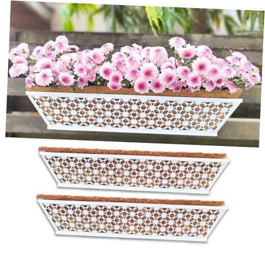 Wall Hanging Planter Pack4 Inch Railing Planter Window Box 24