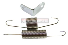 Chrome Throttle Return Dual Spring Bracket Carburetor Fits Edelbrock Holley SBC