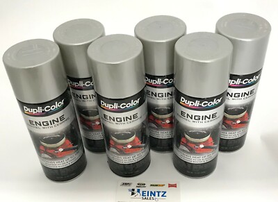 Duplicolor DE1650-6 PACK Cast Coat Aluminum Engine Enamel Paint w/ Ceramic 12oz