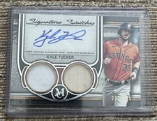 2023 Topps Museum Collection Signature Swatches Dual Relic Auto Kyle Tucker /235