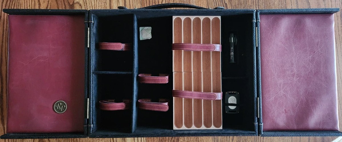 Very Rare Rocky Patel Party Travel Liquor & Cigar Case Genuine