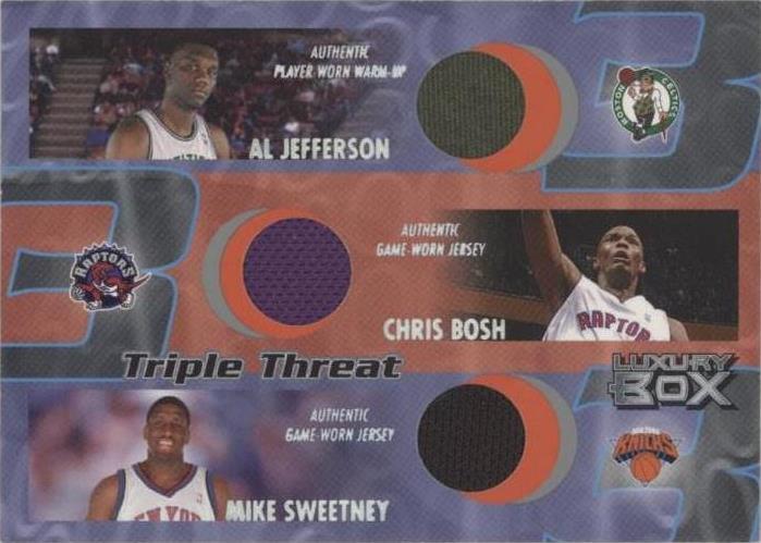 2004-05 Topps Luxury Box - Chris Bosh/Mike Sweetney/Al Jefferson #TT-JBS - 1 of 2