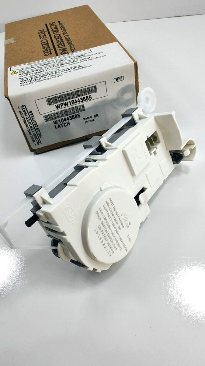 Whirlpool Genuine OEM parts WPW10443885 Washing Machine Door Latch  