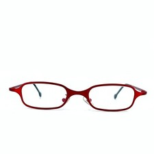 l.a.Eyeworks Eyeglasses Streb 448 Red Rectangular Full Rim Frames 45[]22 125mm