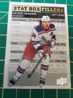 2023-24 Upper Deck Stat Box Fillers # SB-22 Artemi Panarin