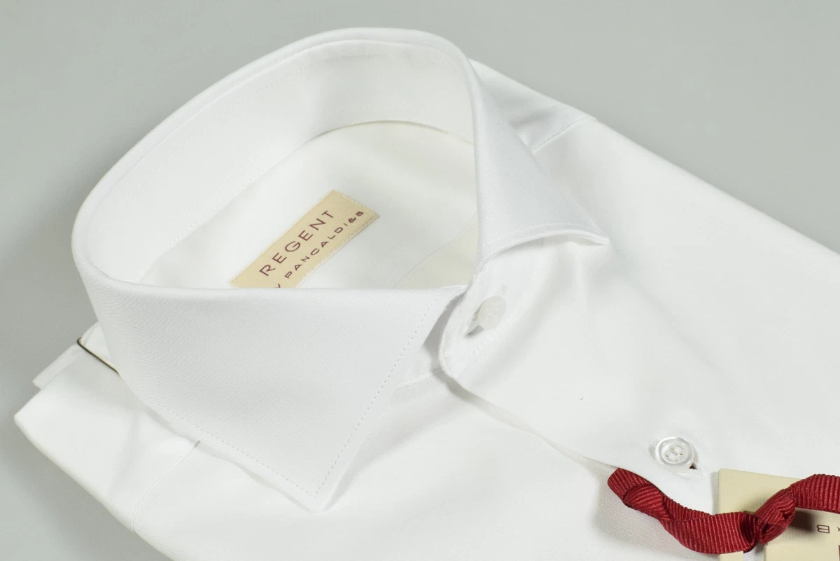 Camicia Bianca Regent by Pancaldi Slim Fit collo alla Francese