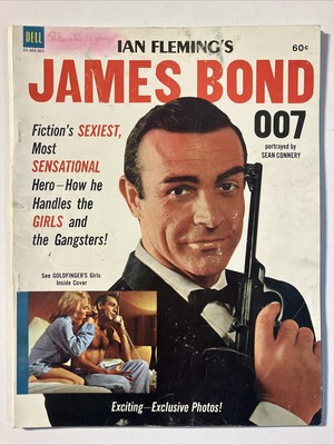 Ian Fleming's James Bond 007 Magazine Sean Connery Dell 1964 VG
