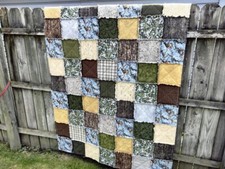 Handmade Deer at Dusk Flannel Rag Quilt! Rustic~Cabin~Hunt~Realtree~Camp~Lodge