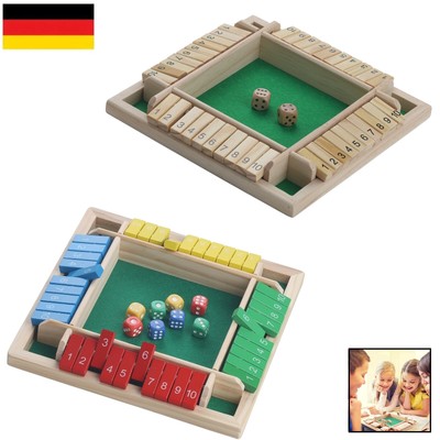 Shut the box Würfelspiel aus Holz Reisespiel traditionell Interessant Typs Wahl