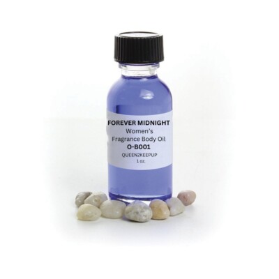 Forever Midnight (Women) Body Oil Fragrance Similar 1 oz Glass Bottle