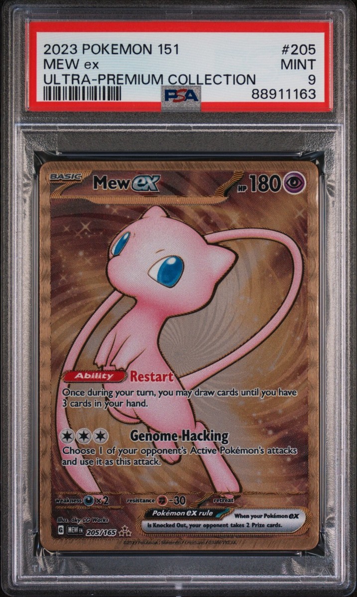 2023 Pokemon 151 Mew Ex Ultra Premium Collection 205 METAL PSA 9