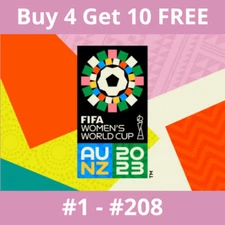 Panini FIFA Women's World Cup 2023 Stickers #1 - #208 - Buy 4 Get 10 FREE