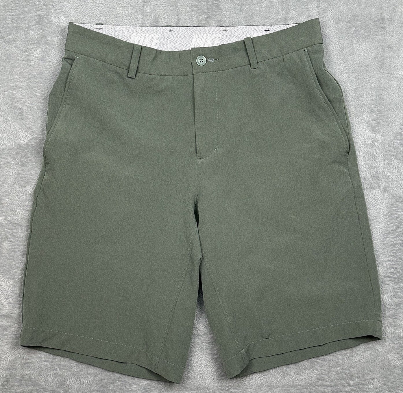 Nike Hybrid Dri-Fit Shorts Mens 30 (Fit 31x10) Green Flex Stretch Golf Outdoor