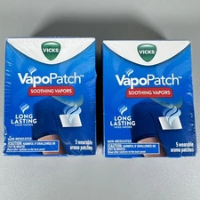 VICKS VapoPatch (2 PACK) Wearable Aroma Patches (10 PATCHES TOTAL)