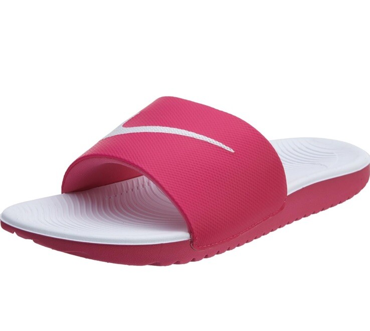 Kids Nike Kawa Slides Vivid Pink 13c