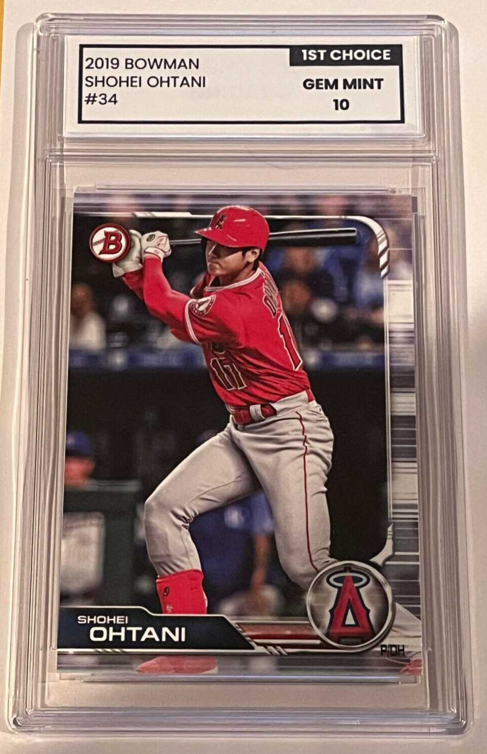 2019 Bowman Shohei Ohtani #34 1st Choice Graded Gem Mint 10