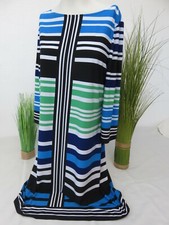 London Times -gestreiftes Stretch Kleid Größe 12 / 38 Damen Kleid leichte A-Form