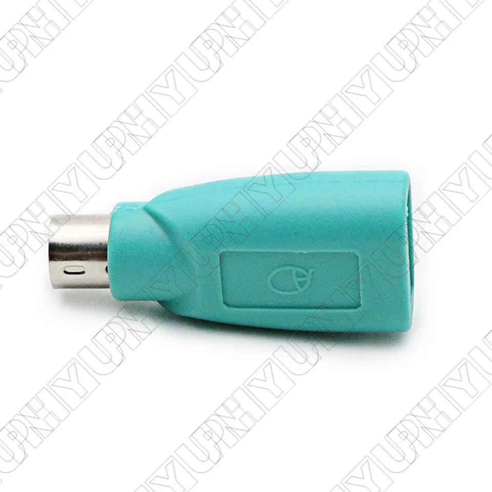 Computer PC Keyboard + Mouse Combo Adapter Converter For PS/2 Male to USB Female - Image 2 of 4