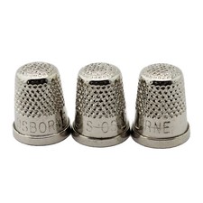 C.S. Osborne 3 Pk. Closed End Thimbles 511 Size 13 51/64" Made In USA