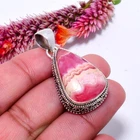 Rhodochrosite - Argentina Fine Art 925 Sterling Silver Pendant 1.56" P0364114312