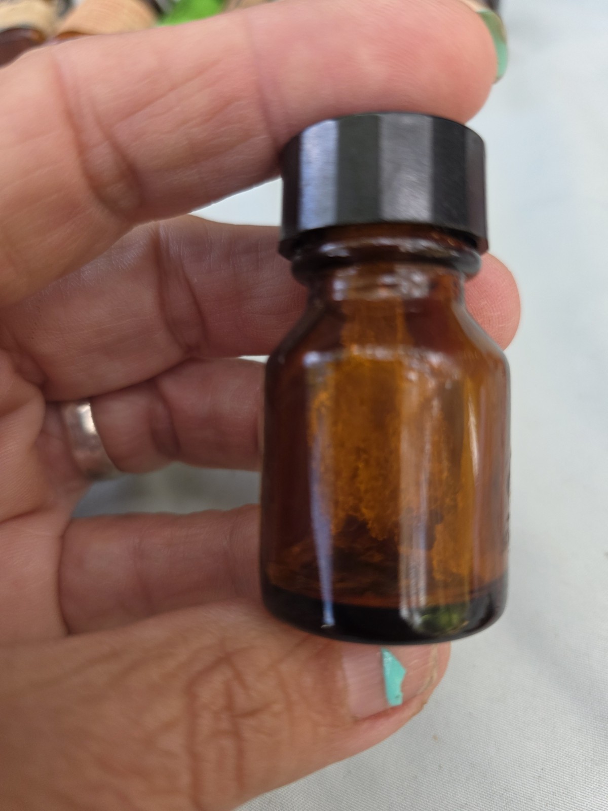 Merck & Co. glass bottle pilocarpine hydrochloride Vintage Set Of 2