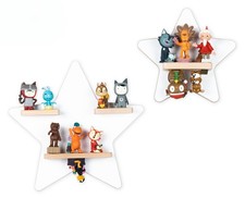 VCM - Regal Holz Stern Toniebox Tonies H. 33 x B. 33 x T. 5 cm