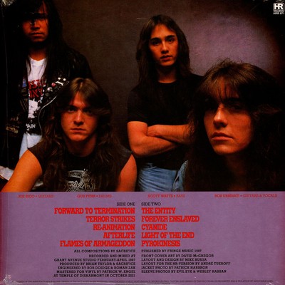 Sacrifice - Forward To Termination Black Vinyl Edition (1987 - EU