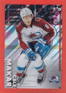 2022-23 Topps Chrome NHL Sticker ORANGE REF. #127 Cale Makar - Colorado /25 MADE