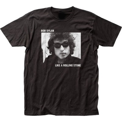 Bob Dylan Rolling Stone T-Shirt Music Classic Concert Rock Band Tee Black