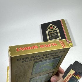 Super Sprint (NES 1989) Complete! CIB! With Box and Instruction Manual