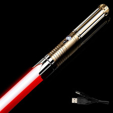 Dueling Lightsaber,16 Colors 4Modes FX Sounds 2 in 1 Light Sabers 30-Inch Len