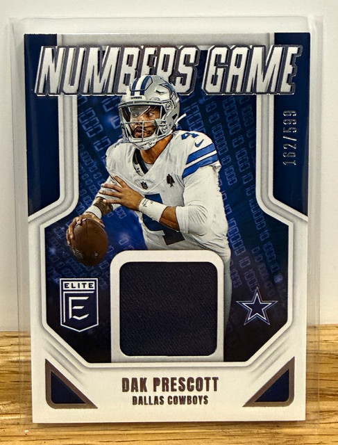 Dak Prescott 2025 Donruss Elite Numbers Game Jersey Relic /599 NGJ-DKP Cowboys