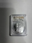 2021 $1 Silver Eagle PCGS MS70 First Day of Issue HOF Tony Perez Signed Pop 23