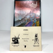 Vintage 1979 TSR - Divine Right "ZORN" Identity Card Replacement Piece ONLY