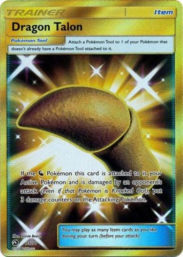 1x Dragon Talon - 75/70 - Secret Rare Heavily Played Pokemon SM07.5 - Dragon Maj