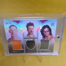 JOHN CENA,  SHEAMUS,  MORRISON  :  WWE PLATINUM -  TRIPLE RELIC Card ( 80 / 99 )