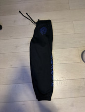 Chrome Hearts Mens Black/Blue Logo Cotton Dra...