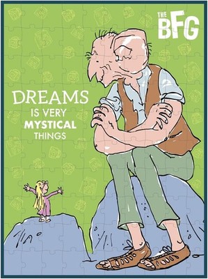 Petit Collage PRD010 Dreams Is Very Mystical Puzzle: Roald Dahl The BFG, grün