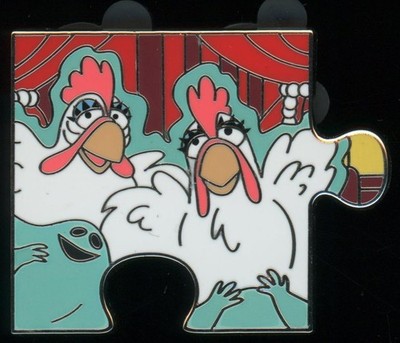 Camilla Chicken Muppets Haunted Mansion Character Connection Puzzle Disney Pin