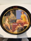 Coca Cola Vintage Metal Trays And Framed Home Journal Picture Lot Of 4 — photo 2
