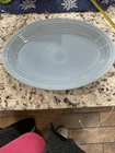 Vintage FIESTAWARE Homer Laughlin PERIWINKLE 13.5" Oval Serving Platter 3 Pounds