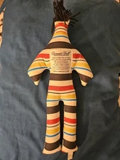 Dammit Doll Plush Multicolor Stripes Stress Relief Black Hair